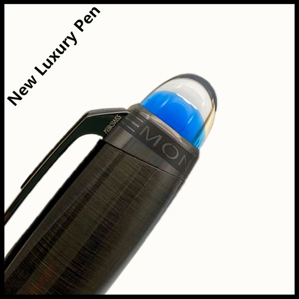 

Роликовые New Luxurys Pen MB Brands Шариковая ручка шариковая перьевых ручек с уникальным Blue Crystal Design Бизнес Канцелярские Подарочные ручки