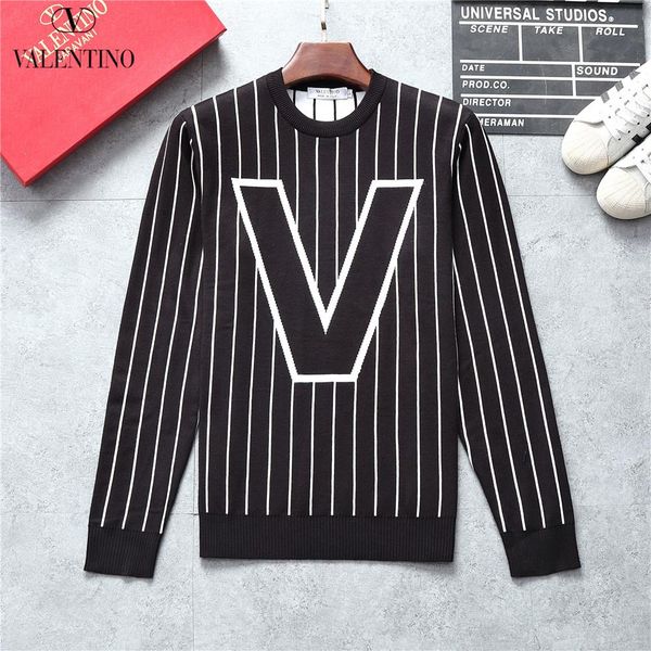 

men's designer sweater pullover brand men's sweater sweater long sleeve designer sweatshirt winter men's clothing round neck, White;black