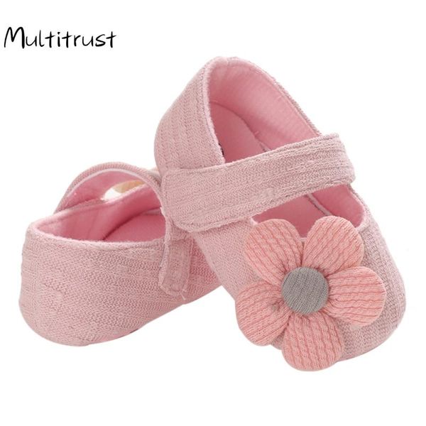 

athletic & outdoor multitrust born baby girls princess shoes, cotton cloth cute flower ballet flat mary jane shoes sneaker crib shoe, Black
