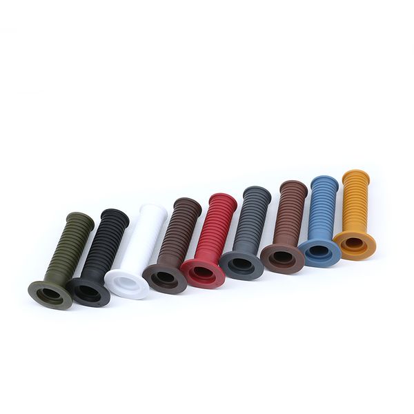

1 pair universal 22mm/25mm motorcycle handlebar grips retro soild motorbike scooter bars cover motor handle bar covers