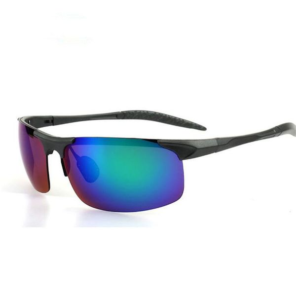 

модные мужские солнцезащитные очки без оправы спорт на открытом воздухе велоспорт солнцезащитные очки очки анти-уф очки очки большого размер, White;black