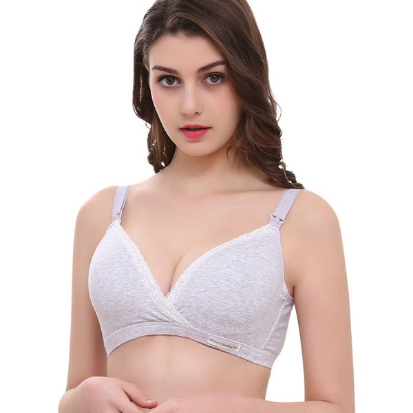 

pregnancy clothes 2020 women feeding nursing pregnant maternity bra breastfeeding underwear breast biustonosz do karmienia, White