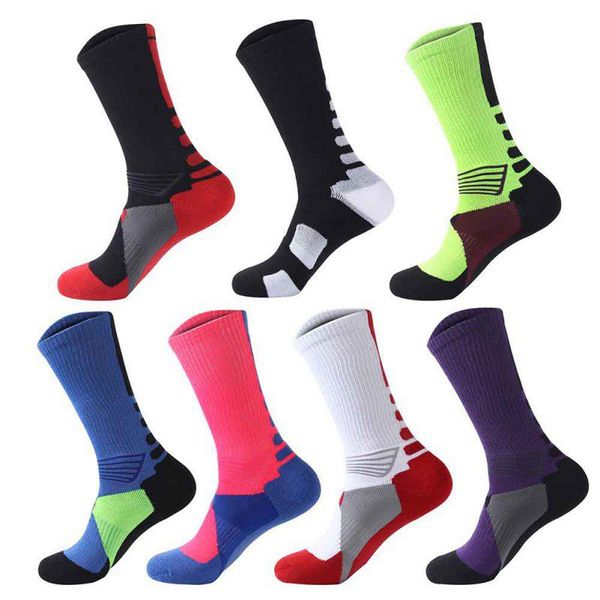 

professional sport socks breathable road bicycle socks outdoor sports racing cycling sock m, Black