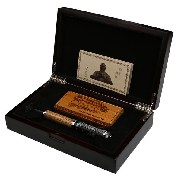

high-end duke "confucius" series fountain pen bamboo metal 0.7mm iridium nib gift pens with a luxury original gift case