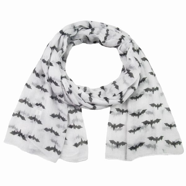 

2018 newly fashion women bat print women's shawl stole scarf scarves hipping #a, Blue;gray