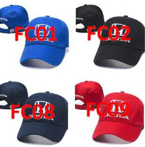 

2019 car racing adjustable hat sports snapback cap, Black;white