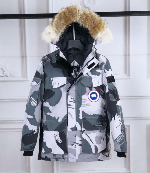 

winter cotton coat canada brand down jackets fashion mens goose down coats outdoor windproof jacket thick velvet dacasual men warm, Black