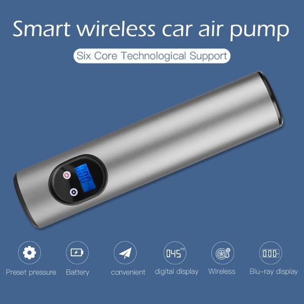 

car tire pump cordless tyre inflator intelligent wireless anti fall waterproof 150psi mini portable for bike bicycle ball