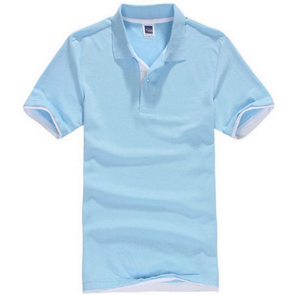 

plus size xs-3xl brand new men's polo shirt men cotton short sleeve shirt brands jerseys mens shirts polo shirts, White;black