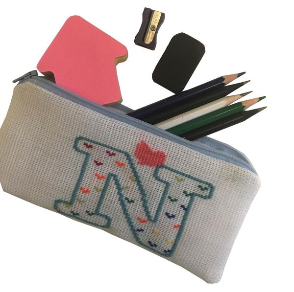 

пафули этамин вышитые имя держатель ручки белый-n