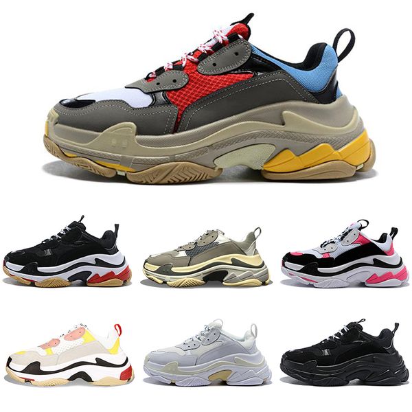 

2020 womens mens running shoes triple s vintage dad shoes luxury paris 17fw selling designer womens trainers sneakers 36-45