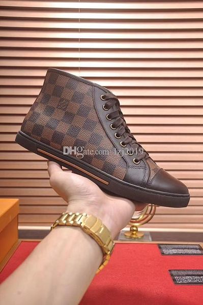 

for sale 2020 winter arrival brand men shoes blue red genuine leather high-fashion casual shoes men sneakers no36, Black