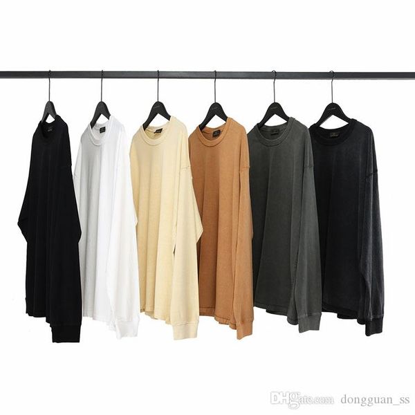 

oversize long sleeve t-shirts causal t-shirt 2020ss summer fashion hip hop tshirt short sleeve tee shirt, White;black