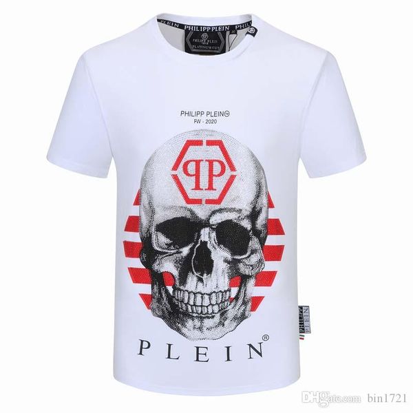 

2020 18ss spring and summer new high grade cotton printing short sleeve round neck panel t-shirt size: s-l-xl-xxxl- color: black white m431, White;black