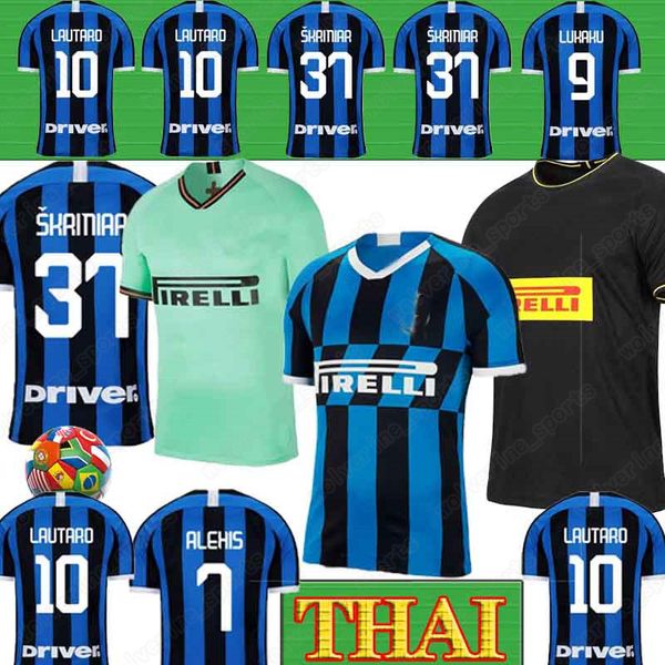 

Thai 2019 2020 Inter Soccer Jersey LUKAKU PERISIC DE VRIJ milan POLITANO CANDREVA Camiseta de futbol S-4XL Maillots de football men+kids