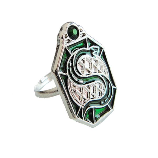 

harri horcrux potter slytherin college treasures horcrux ring keyring men women fashion jewelry, Golden;silver