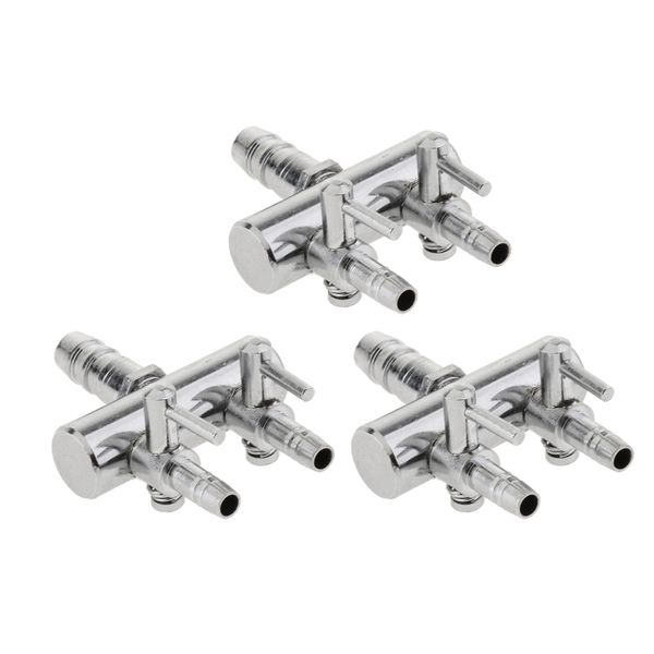 

3pcs fish tank air control lever valve distributor splitter pump 2 way