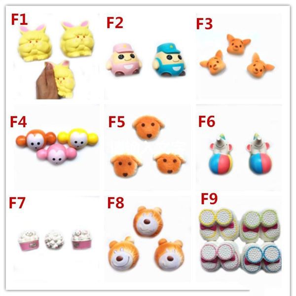 

2017 style garfield elephants dog squishy toy slow rising soft squeeze cute cell phone strap gift stress for children decompression toys
