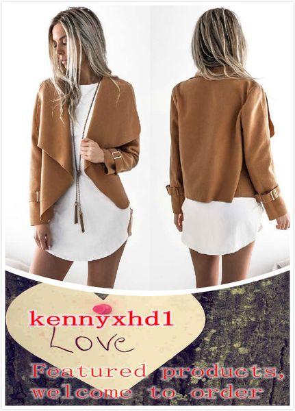 

autumn and winter new fashion women's lapel woolen jacket coat, Black;brown
