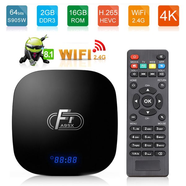 

a95x f1 android 8.1 amlogic s905w tv box 2gb16gb quad core suppot h.265 4k 2.4ghz wifi vs x96 tx3 mini