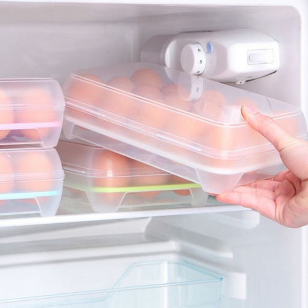 

egg storage portable refrigerator fresh container case 15 holes box
