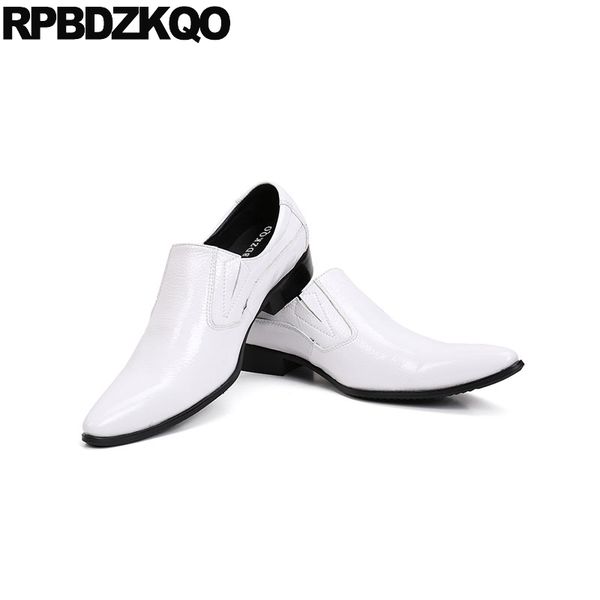 

office men blue dress shoes white wedding spring and autumn patent leather italy snake skin snakeskin italian 47 11 big size, Black