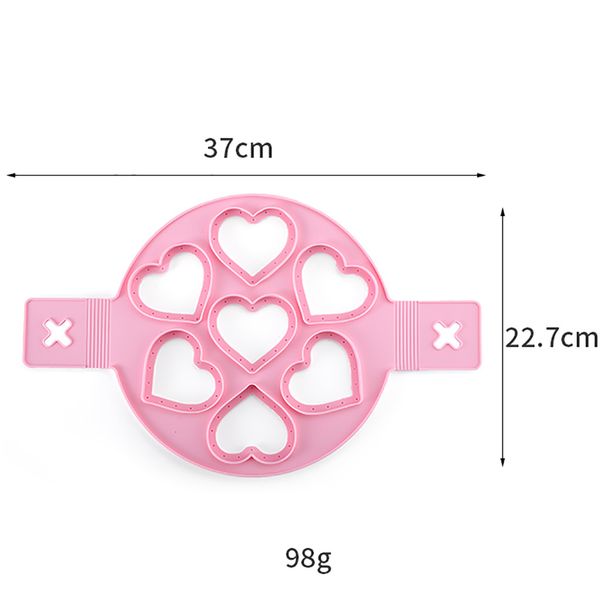 

nonstick pancake maker mould heart star shape silicone omelette ring mold tool home eggs mold kitchen cooking baking accessories