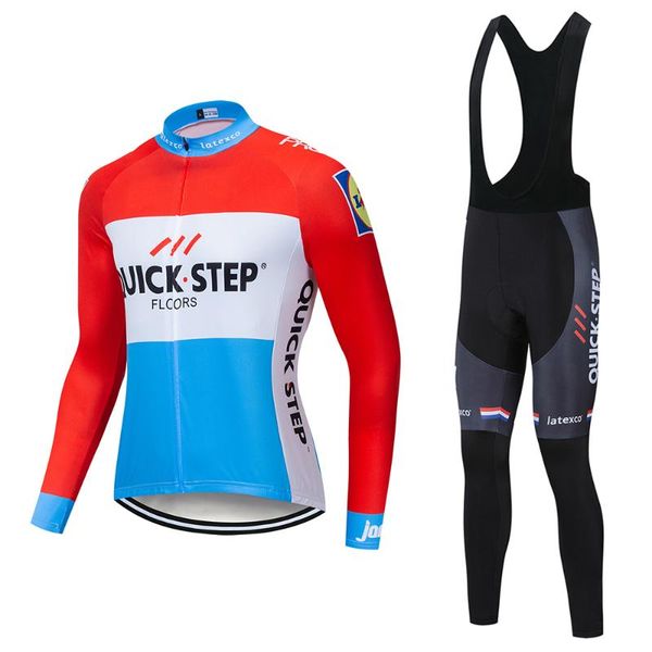 

2020 новый осенний длинный рукав велоспорт джерси велосипед куртка велосипед ропа ciclismo hombre cycle трико одежда брюки set, Black;red