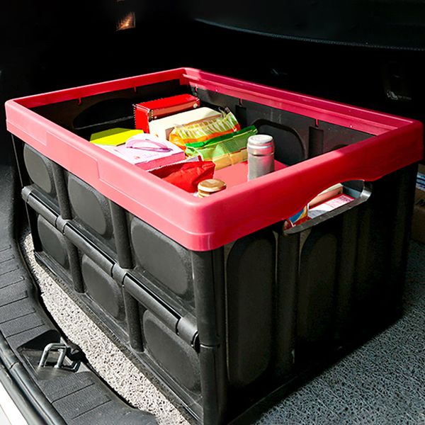 

1pcs car storage box organizer multi-function folding storage container travel sundry trunk box car styling