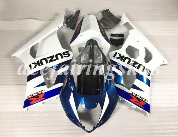 

injection mold new abs motorcycle full fairings set fit for suzuki gsx-r1000 k3 2003 2004 03 04 gsxr1000 bodywork set deep blue white