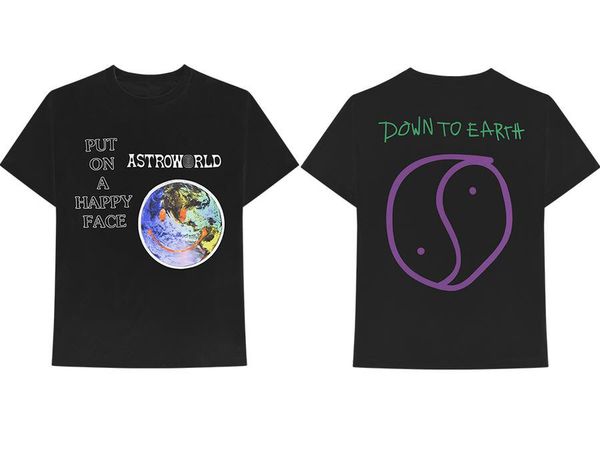 

2018 custome tee men 100% cotton o neck t-shirt astroworld, White;black