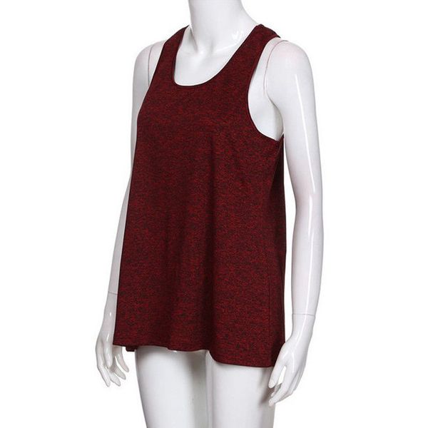 

women summer sleeveless solid vest ladies tank casual size 6-14, White