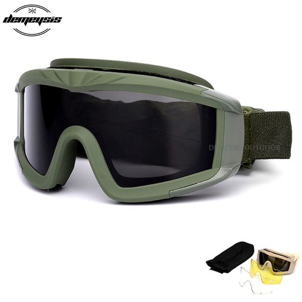 

tactical glasses military goggles tr90 bullet-proof army sunglasses with 3 lens men shooting eyewear gafas