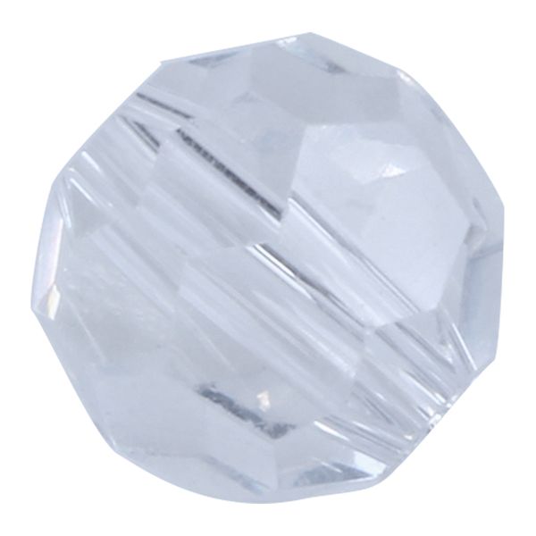 

100 clear crystal quartz faceted round beads 6mm