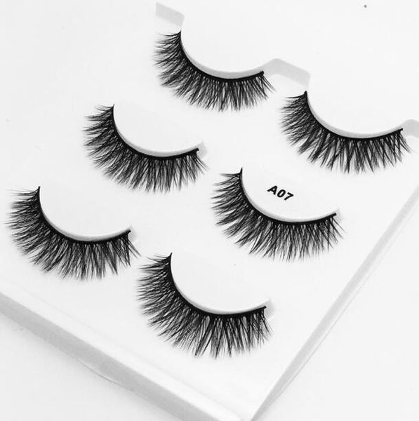 

luxury lashes thick multilayer false eyelashes set 3 pairs reusable handmade eyelash extensions soft & vivid 8 models available dhl free