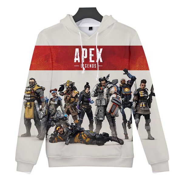 

apex legends deisnger mens hoodies spring teenager sweatshirts hooded 3d printed long sleeved pullovers, Black