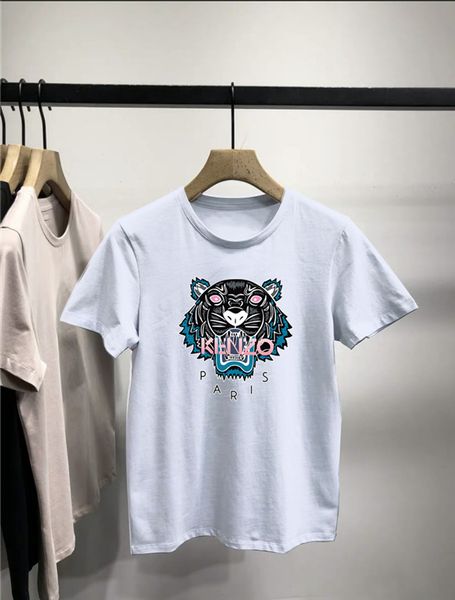 

ken̴zo mens designer t shirts tee sleeve men and women oversize loose round collar elbow sleeve t-shirts, White;black