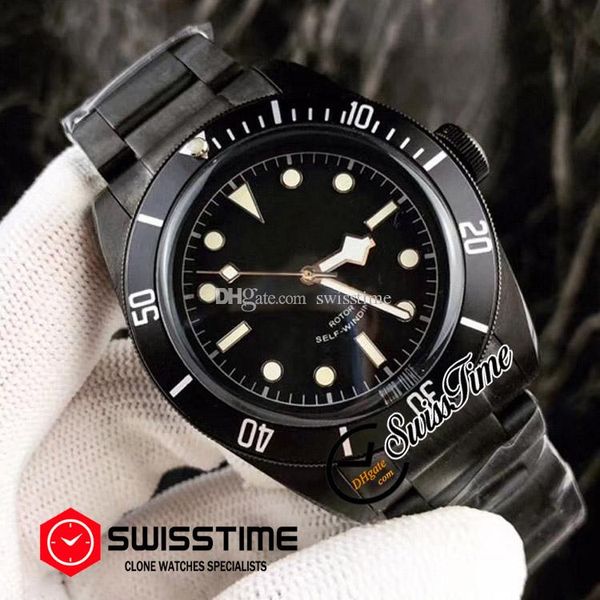 

продажа 79733 miyota nh35 автоматическая мужские часы pvd сталь все черный циферблат из нержавеющей стали браслет сапфира спорт часы swissti, Slivery;brown