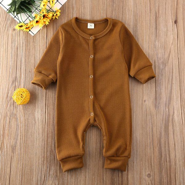 

kids baby girl boy autumn winter clothes knitted romper jumpsuit overall outfit, Blue