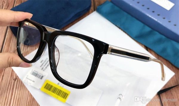 

new fashion designer optical glasses 0560 simple square frame popular style transparent lens can be used for prescription glasses, Black