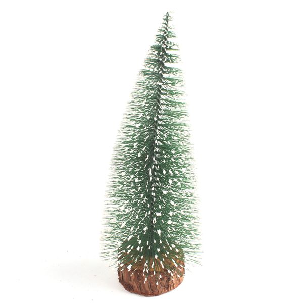 

1pc mini christmas trees snow frost trees plastic winter tree ornaments tablefor holiday party diy room decor (3.93")