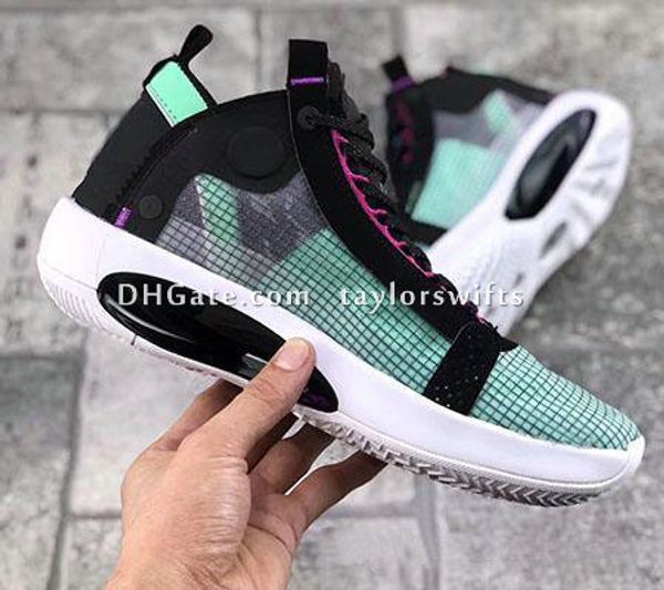 

высокое качество j34 xxxiv blue void баскетбольная обувь 34 eclipse спортивная обувь blue void / green glow дизайнерские кроссовки ar3240-40, Black