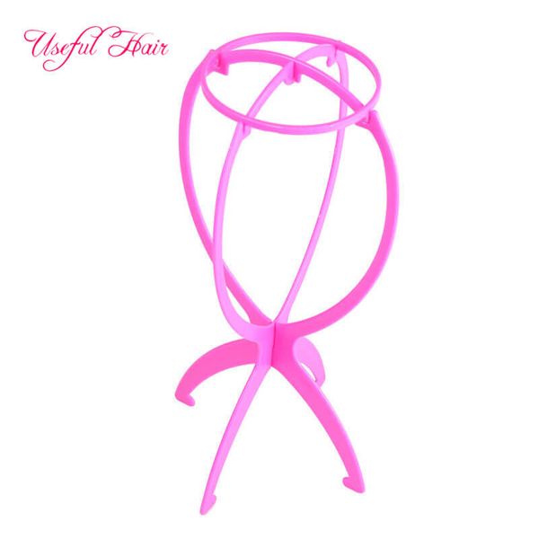 

black wig stand portable folding plastic stable small big size colored hair showing wigs stands accessories afro kinky curly human hair wig, White