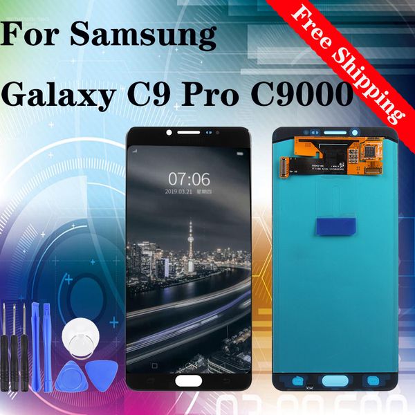 

6,0" original brand new для samsung galaxy c9 про c9000 c900y c900m c900g c900f жк-дисплей с сенсорным экраном digitizer assembly замена