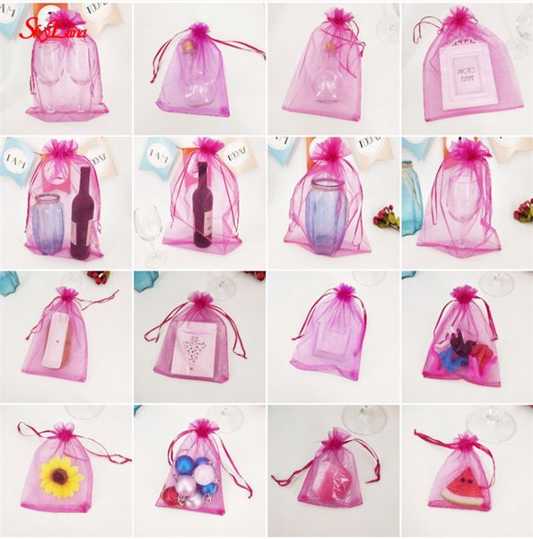 

50pcs /lot 10x15cm organza gift bags wedding pouches bags wedding gift pouches jewelry packaging beautiful bag 5z