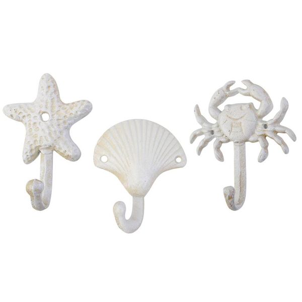 

3 pcs home decorative hook vintage wall-mounted wrought iron coat hat hooks towel hanger organizer for bedroom living room