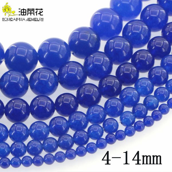 

natural stone 4-14mm blue jade crystal round loose beads diy accessories making woman girl gift christmas wedding necklace bracelet wholesal, Green;white