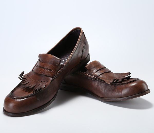 

men genuine leather dress shoes italian design hand-made work shoe wedding shoes male, Black