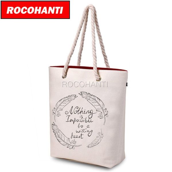 

accept custom order 100x white canvas rope handle bag canvas tote bag beach 16 oz