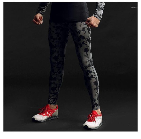 

print pants mid waist designer skinny elastic waist pants mens slim running trousers mens sport camouflage, Black